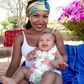 Carolina with her baby