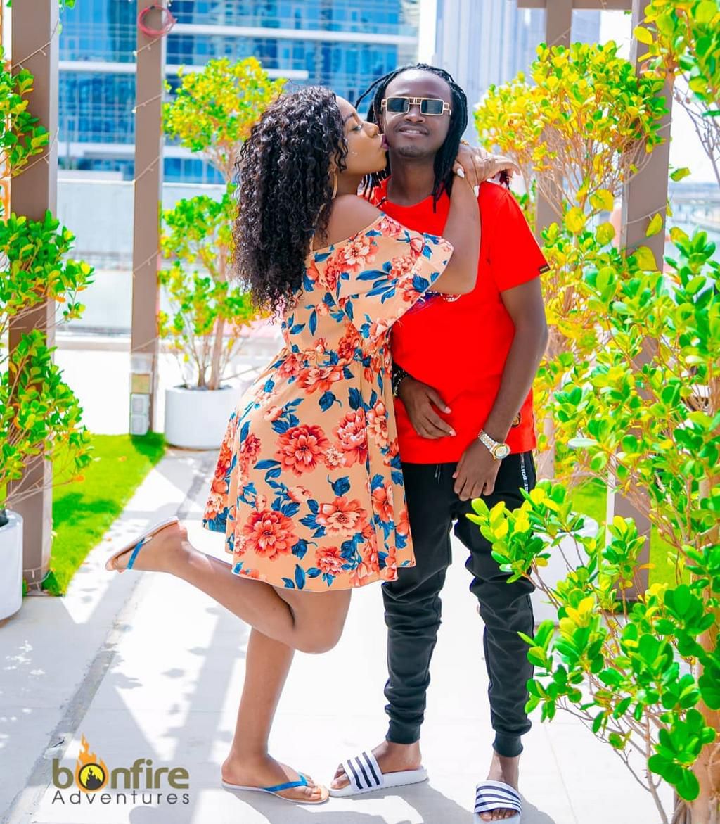 Diana Marua and Bahati in Dubai for a Holiday