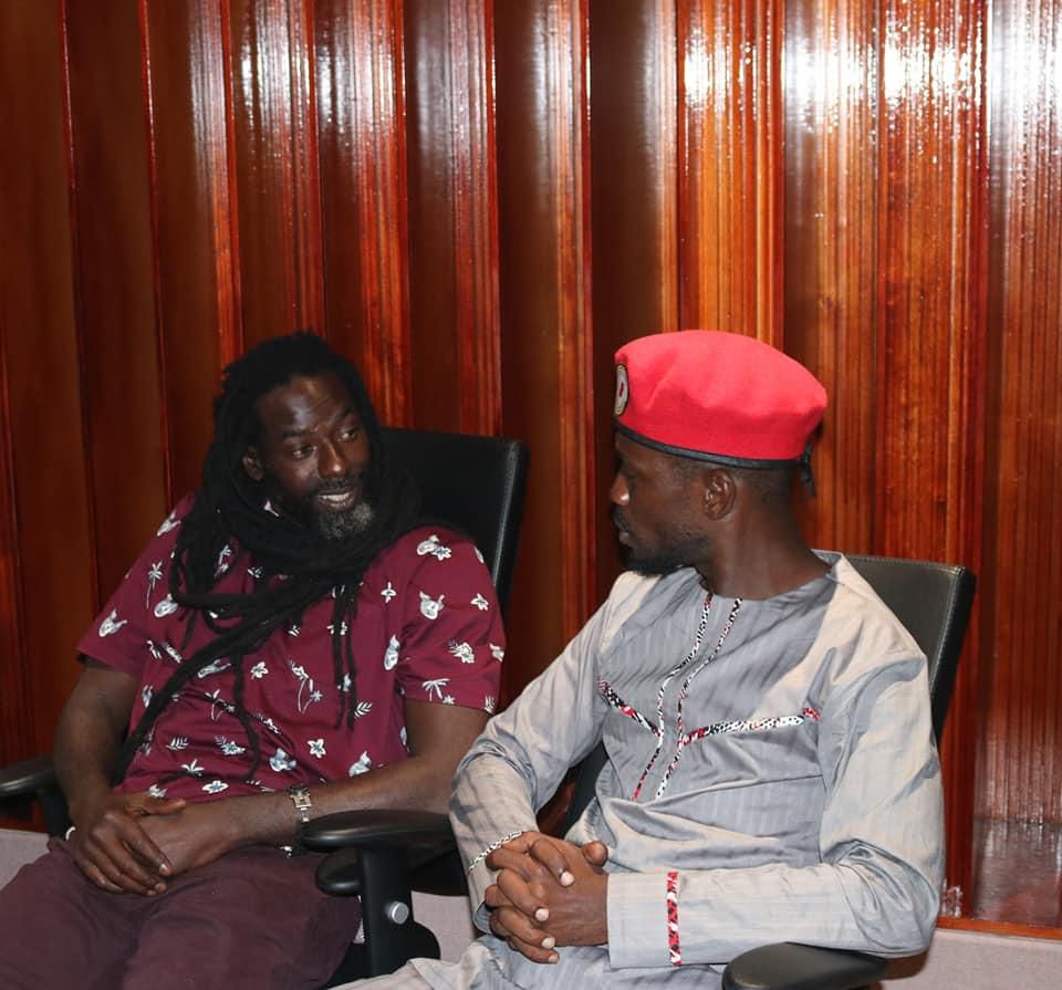 Bobi Wine and Buju Banton having a chat