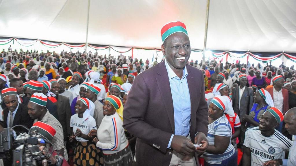 DP Ruto hosting a delegation at his Karen home