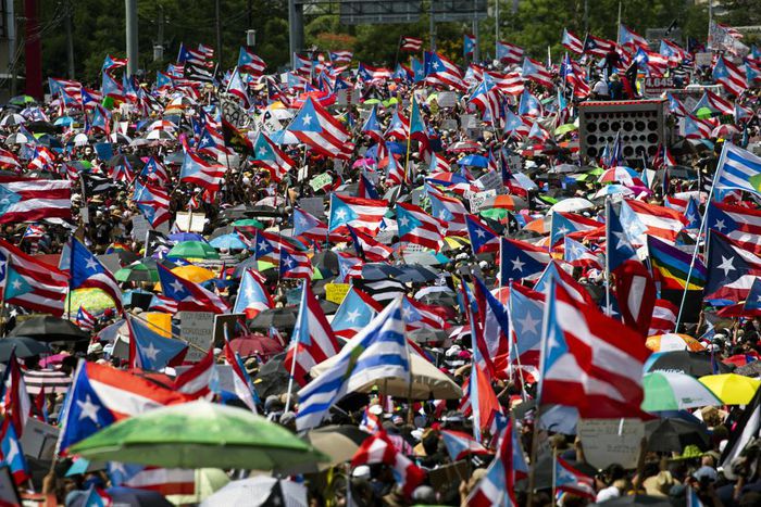 Protests Swell as Puerto Ricans Seethe Over Government in Crisis