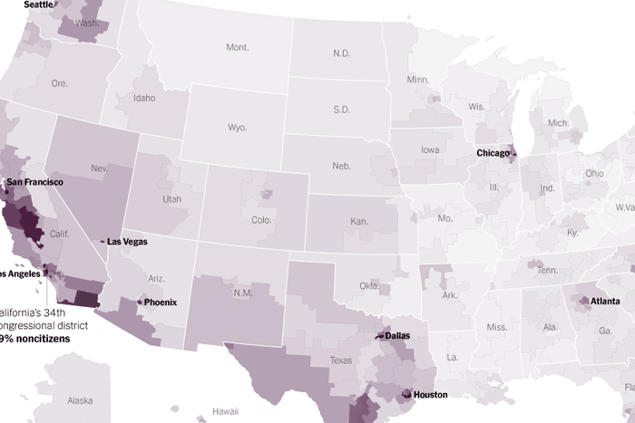 Should noncitizens be counted in America's political maps?