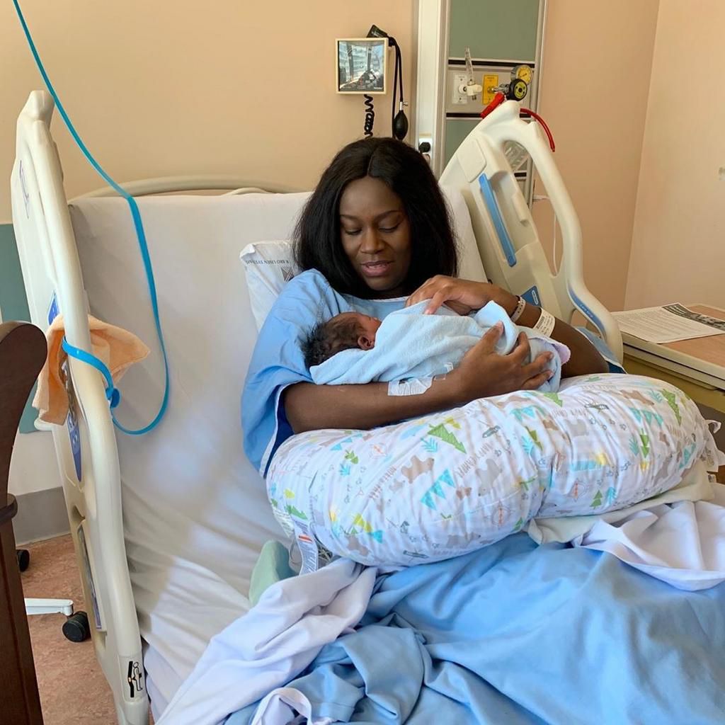 Singer Juliana Kanyomozi welcomes a bouncing baby boy 6 years after losing firstborn (Photo)