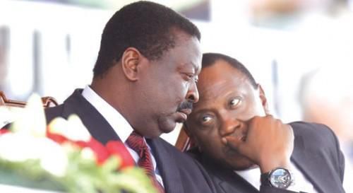President Uhuru Kenyatta with Musalia Mudavadi