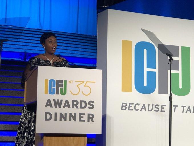 Rose Wangui at the awards gala