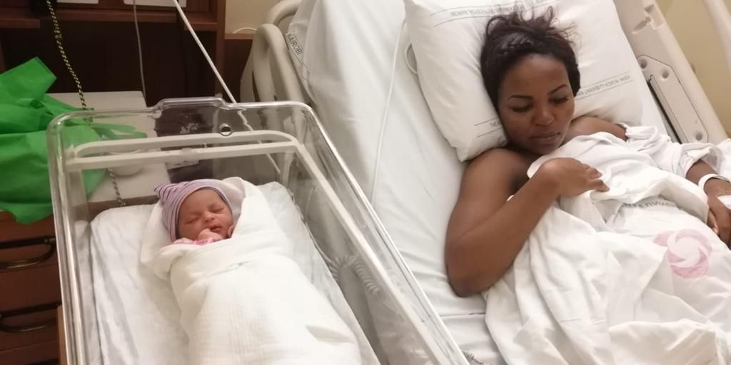 Carolina and her baby