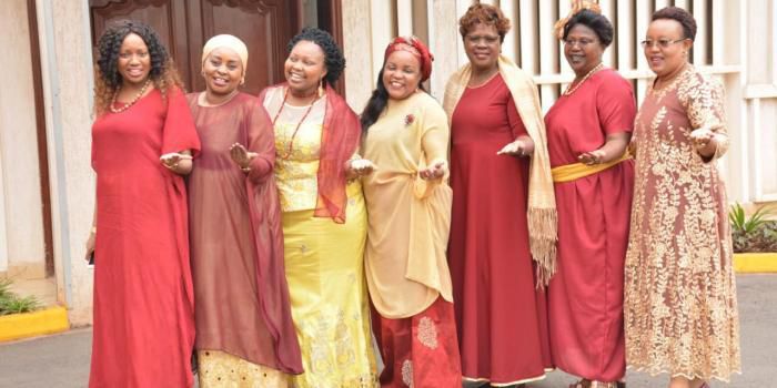 Women leaders allied to DP Ruto and led by Kandara MP Alice Wahome during the fundraiser in Garissa on 05 July 2019