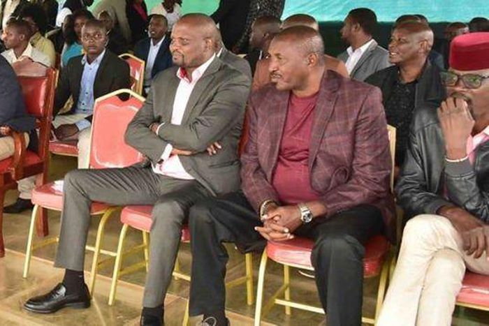 DP William Ruto in uncontrollable laughter after Moses Kuria claimed President Uhuru Kenyatta has been bewitched by Raila