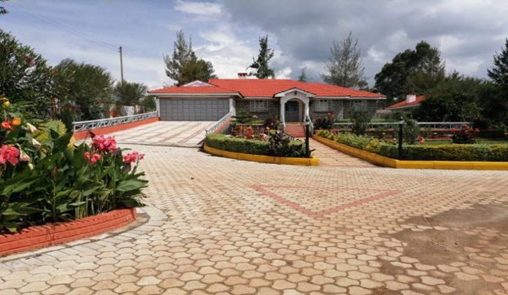 The house in Eldoret town where police seized the fake cash