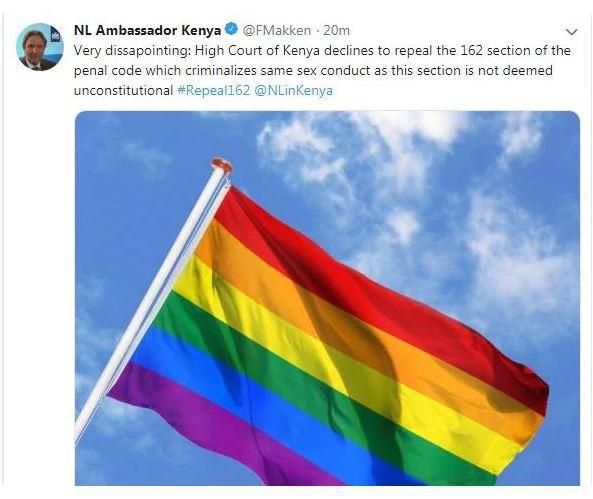 File image of the envoy's deleted tweet