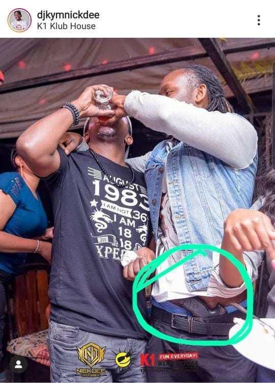 DJ Moh Spice viral photo with gun