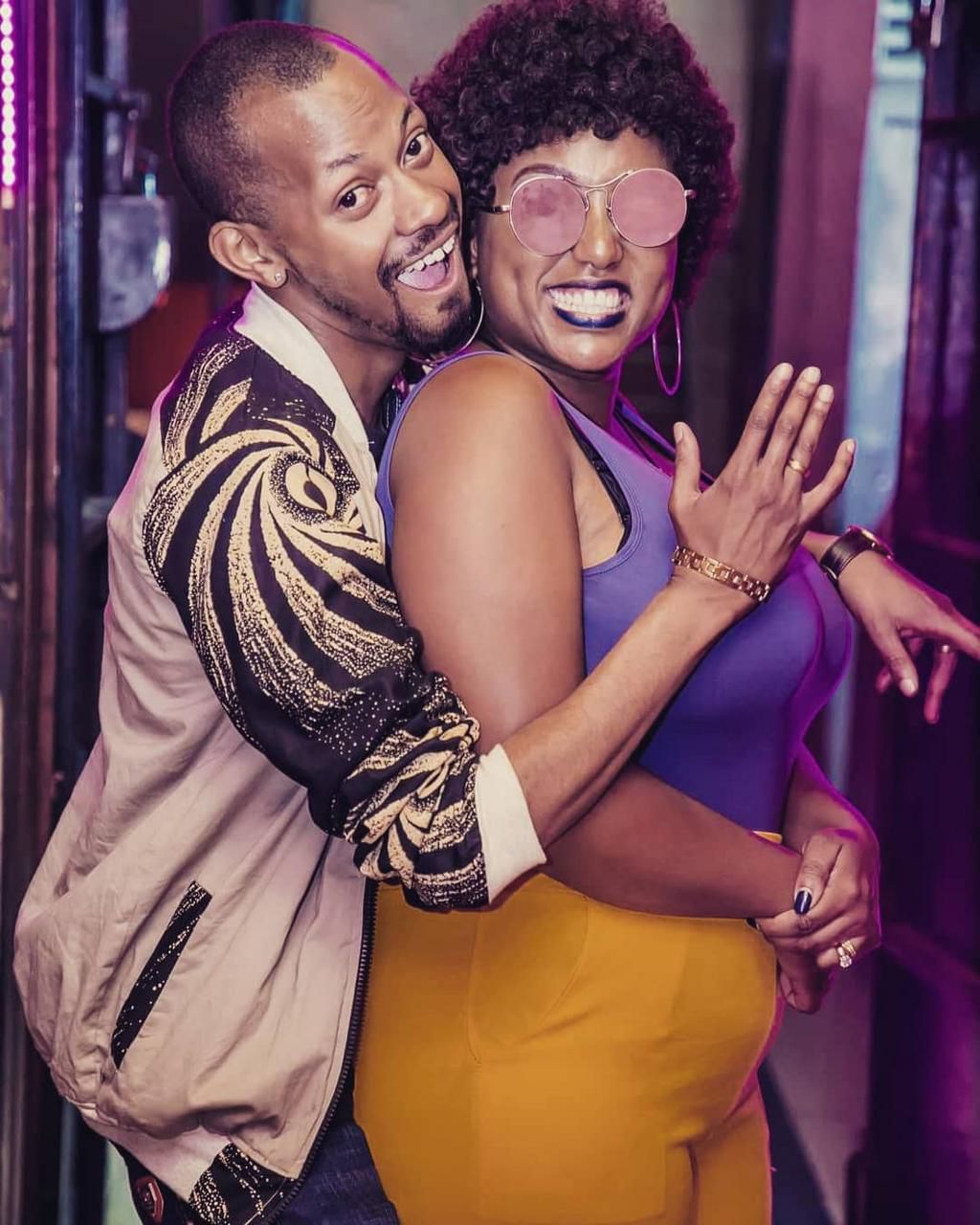 JB Masanduku and his fiancée Tina (Instagram)