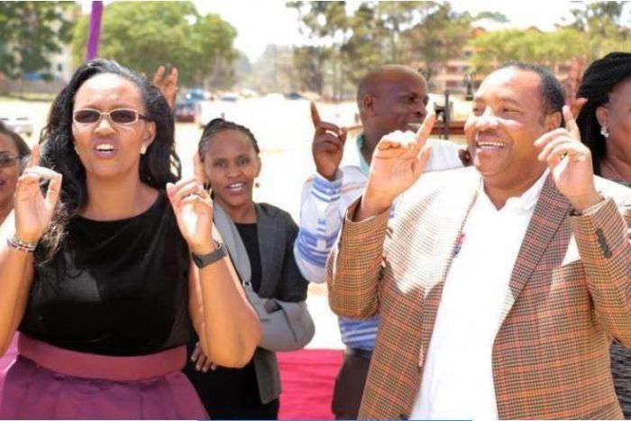 Ferdinand Waititu and his wife Susan Wangare