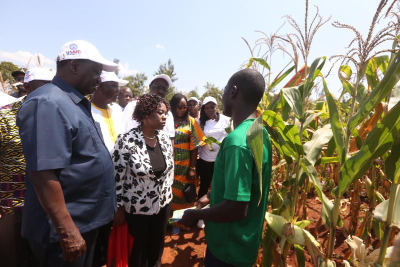Raila Odinga at his Opoda farm
