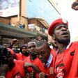 Bobi Wine during the protests against social media tax which came into effect on July 1st