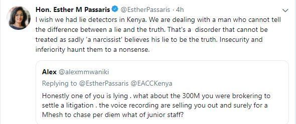 Passaris responds to damning allegations, messages and phone recordings released by Sonko