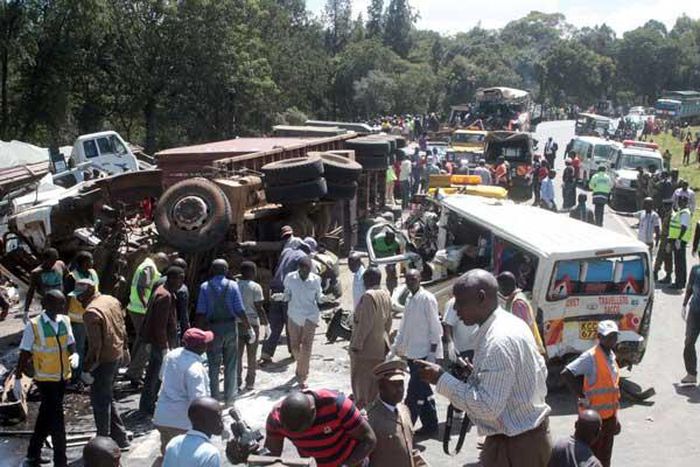 File image of a past accident scene at Sachangwan