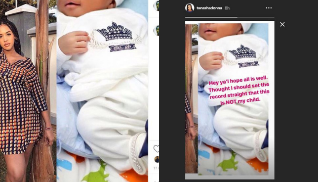 That’s not my child – Tanasha Donna shoots down rumours that she has given birth