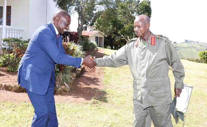 DP Ruto with President Youweri Museveni of Uganda