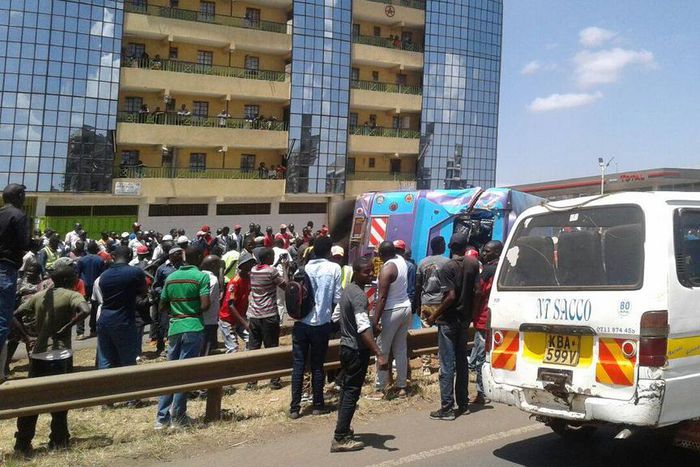 File image of a Joy Kenya bus involved in an accident. Buses belonging to the company have been involved in a series of accidents that raise concerns