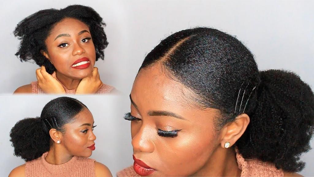 Chizi Duru shows you how to style natural hair into a sleek ponytail.