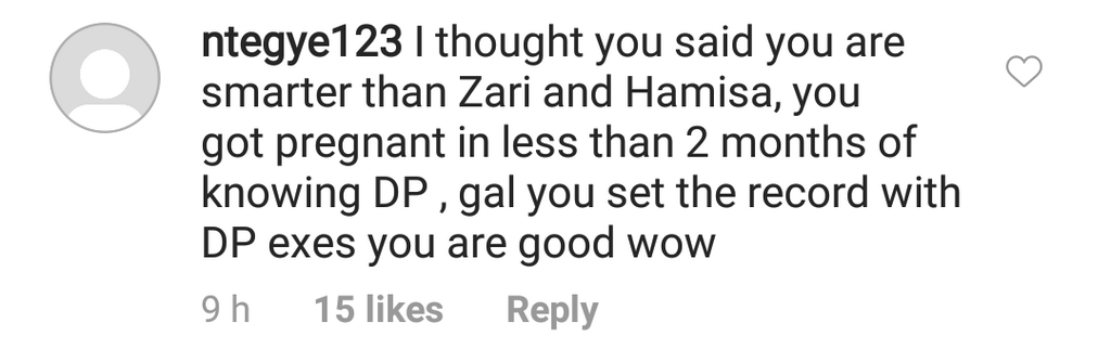 Reactions to Tanasha's pregnancy (ig2)