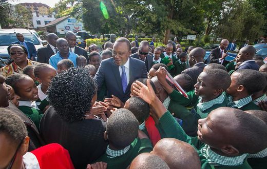 President Uhuru Kenyatta meeting with KCPE candidates