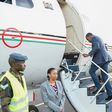 Uhuru Kenyatta boarding his flight