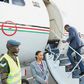 Uhuru Kenyatta boarding his flight