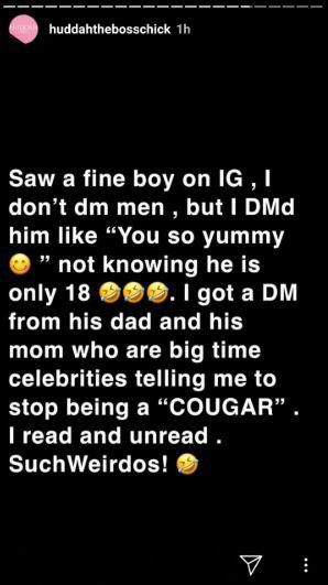 Huddah Monroe's post