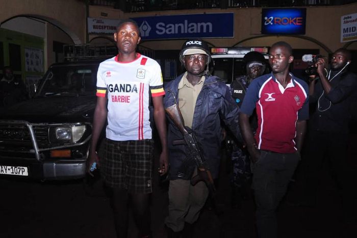 Bobi Wine's team members during arrest in Jinja