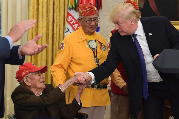 Fleming Begaye, Navajo code talker honored at white house, dies at 97
