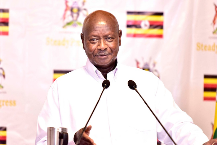 President Kaguta Museveni addressing the nation on new year's eve
