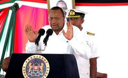 File imag of President Uhuru Kenyatta when he hosted Kenya national women's volleyball team Malkia Strikers at Mama Ngina Water Front, Mombasa County on January 17, 2020.