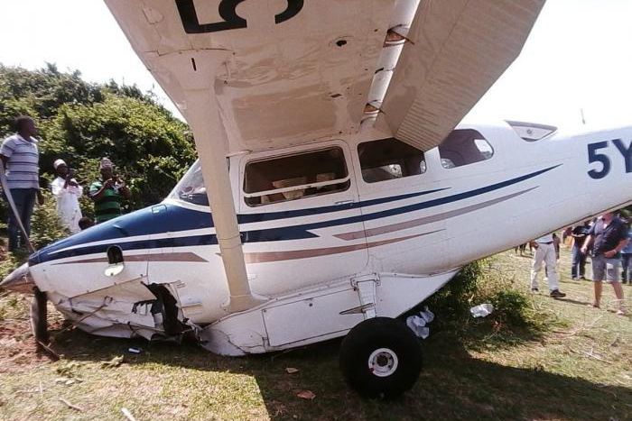 Plane crash-lands in Diani after developing mechanical problems