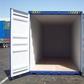 An empty shipping container