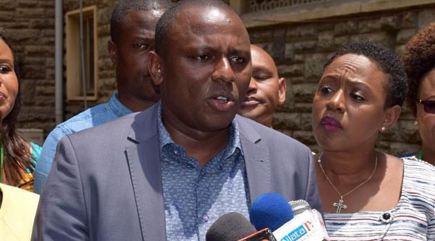 Kimani Ichungwah with Sabina Chege at a past press briefing