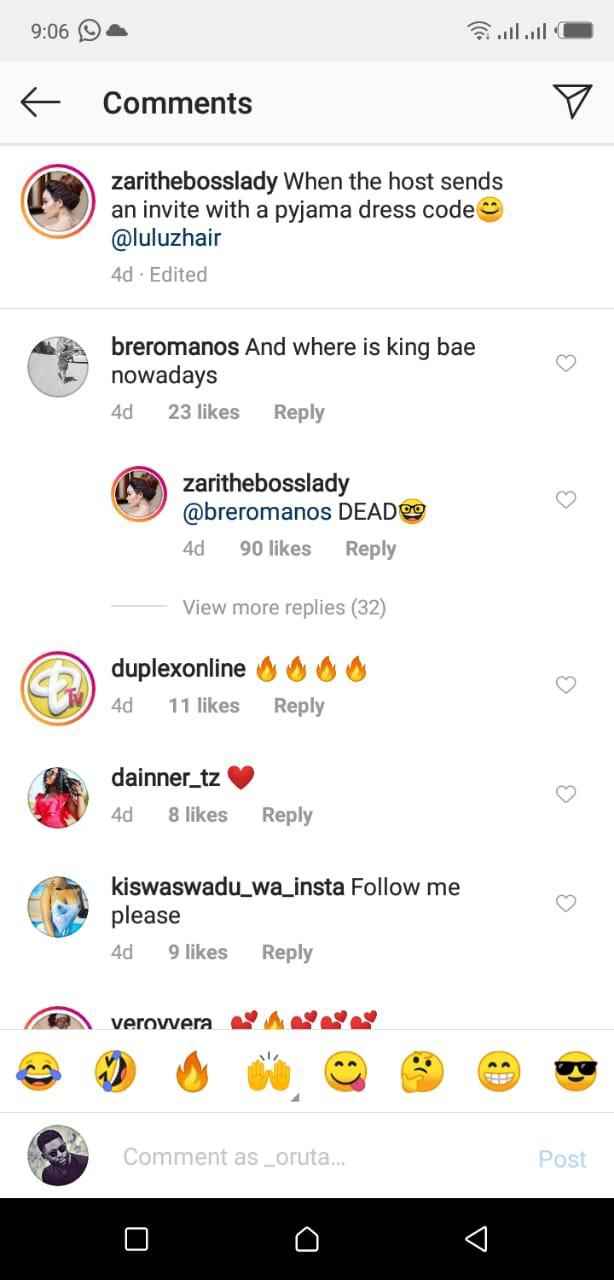 Zari Hassan responds to King Bae’s whereabouts after months of no see