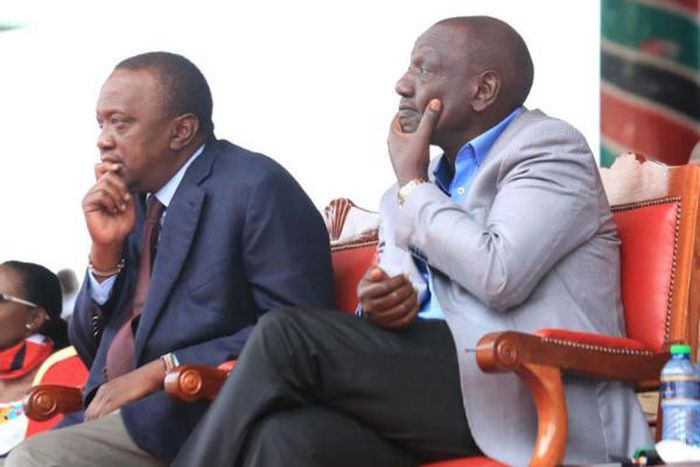 File image of President Uhuru Kenyatta with DP Ruto