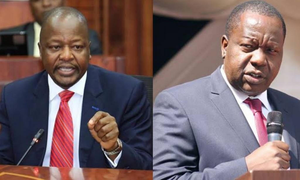 Interior CS Fred Matiang'i and Health CS Mutahi Kagwe