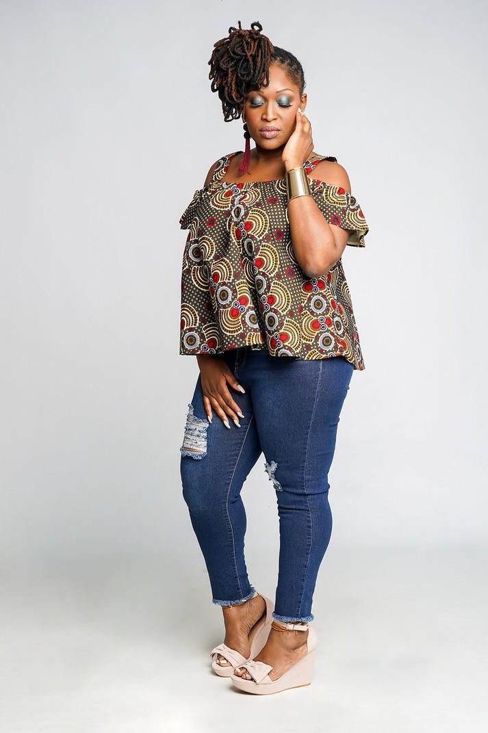 Baggy ankara top (Afrikrea)