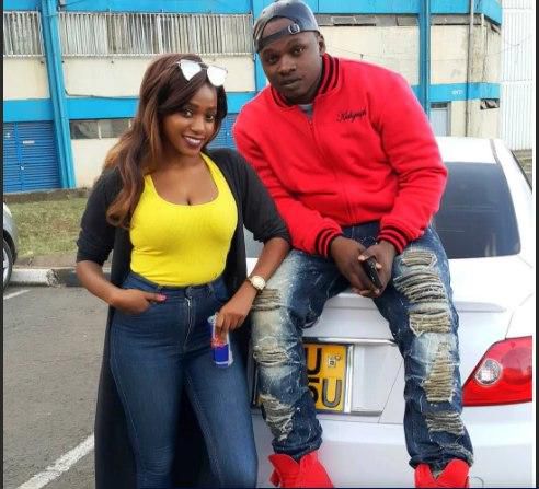 Khaligraph Jones and Miss Cashy. Jones has addressed break up rumours