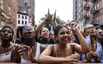 Pride Parade: 50 Years After Stonewall, a Joyous and Resolute Celebration