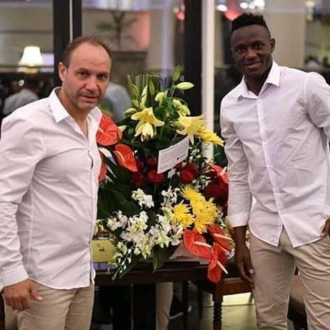 Victor Wanyama gives Harmbee Stars a special treat ahead of clash with Senegal