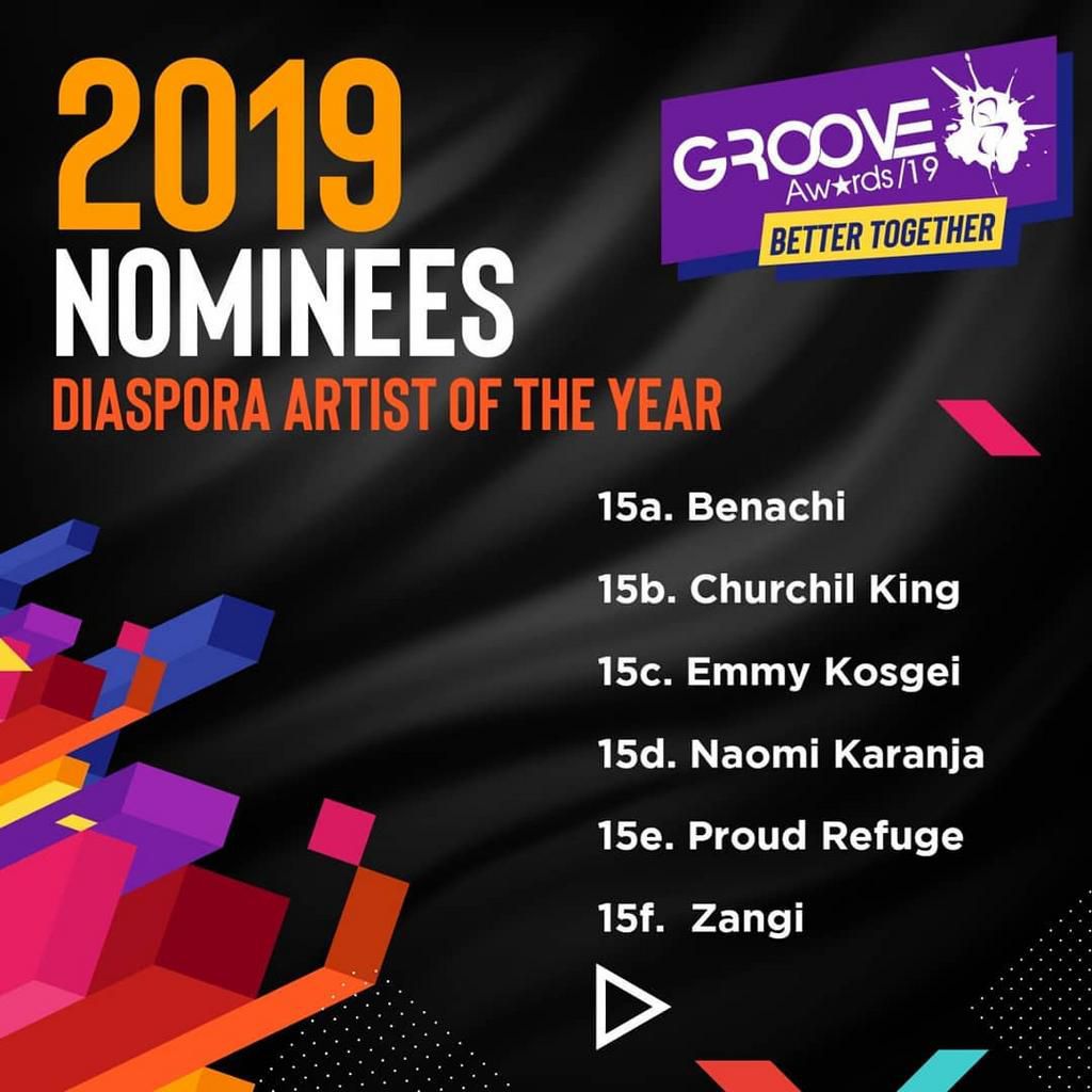 Groove Awards List of Nominees for 2019
