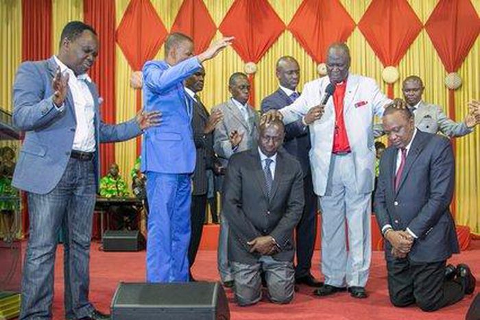 Deputy President William Ruto during a prayer meeting