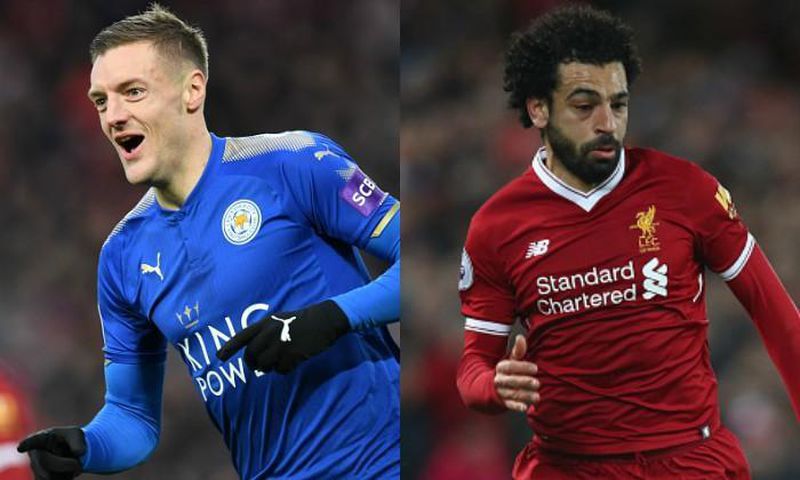 Jamie Vardy and mohamed Salah will go head to head this weekend. (Courtesy)