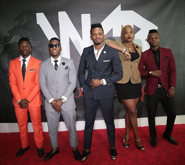 L-R: Rayvanny, Rich Mavoko, Diamond, Queen Darlene and Harmonize (Courtesy)