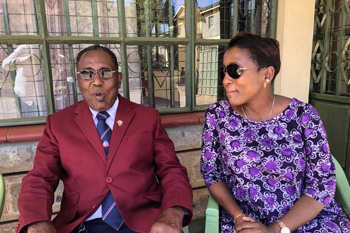 TV Personality Jamila Mbugua and twin Sister Wanjiru Mbugua mourning the death of their father