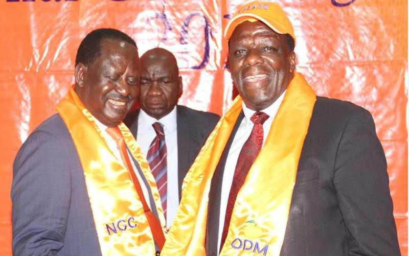 File image of Governor Oparanya with Raila Odinga